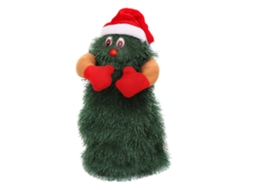 Árvore De Natal Giratória Com Boneco E Vídeo - Laxiscreed, Funciona Com 3 Pilhas Aa
