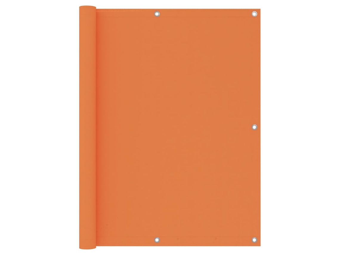 Vidaxl Tela De Varanda 120x500 Cm Tecido Oxford Laranja