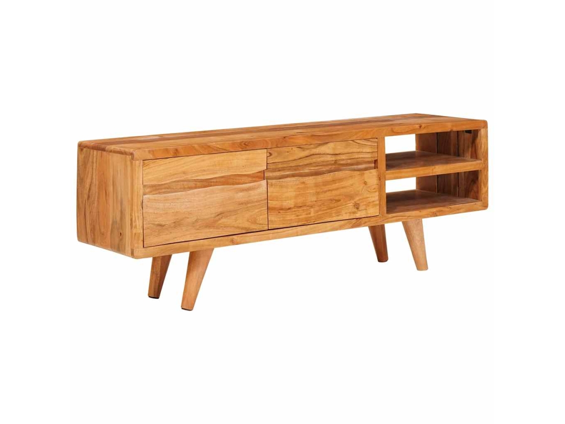 Vidaxl Gabinete Para Tv Com Prateleira Castanho 110 X 30 X 40 Cm