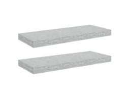 Prateleiras de Parede 2 Pcs 60x23,5x3,8cm MDF Cinzento MAISON EXCLUSIVE