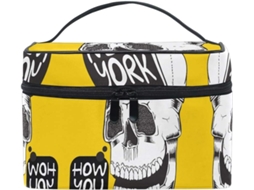 Bolsa organizadora de cosméticos Skull New York S/MARCA