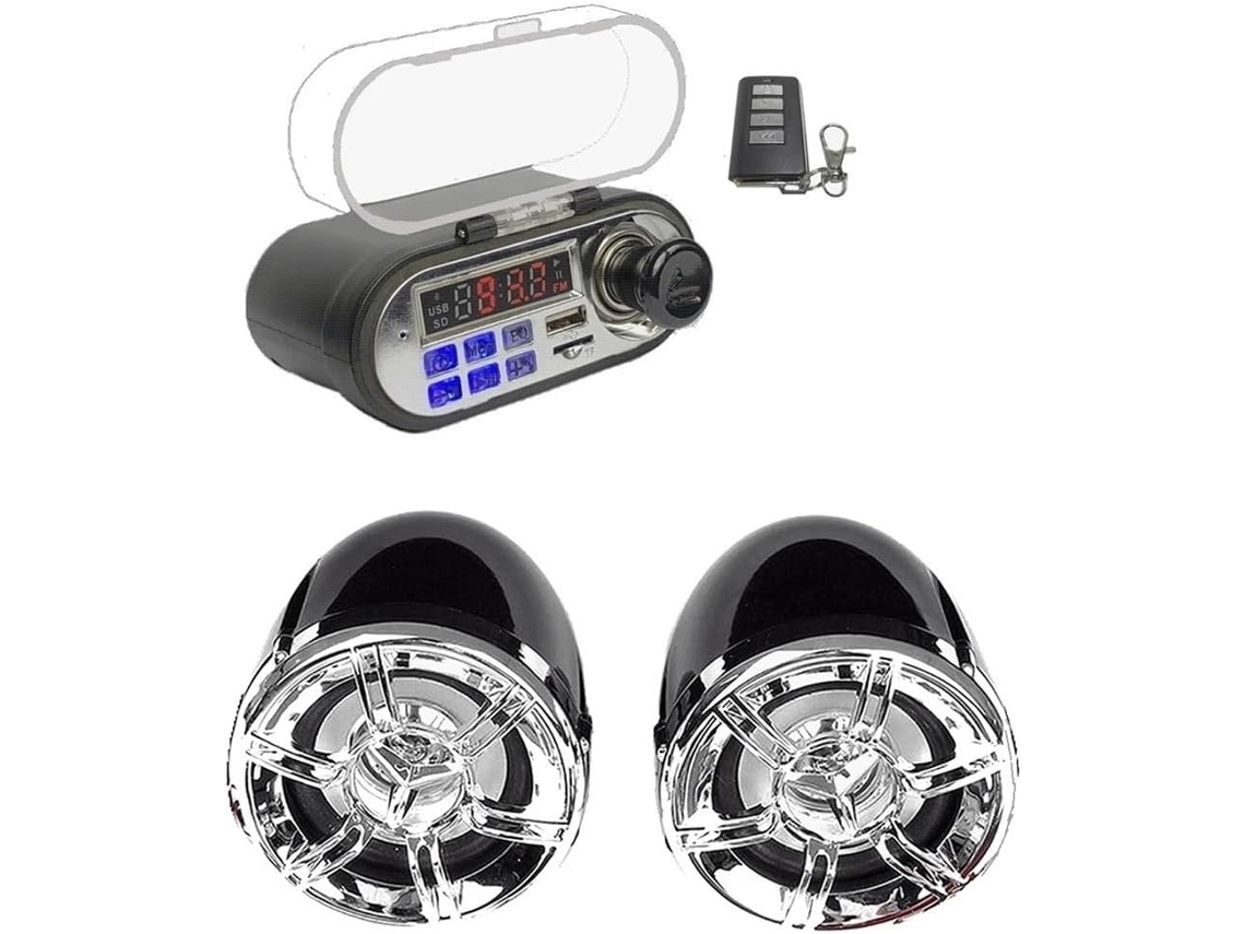 Rádio Haut-parleur Para Moto Com Haut-parleur, Micro Et