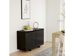 Vidaxl Aparador 120x41x75 Cm Aglomerado Preto