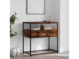 Vidaxl Mesa Consola 75x40x75 Cm Derivados De Madeira Carvalho Fumado