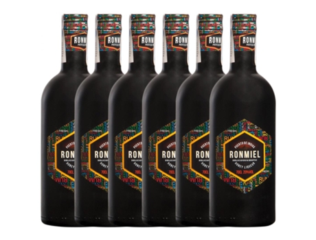 Rum Puerto de Indias Miel 70 cl (Caixa de 6 unidades)