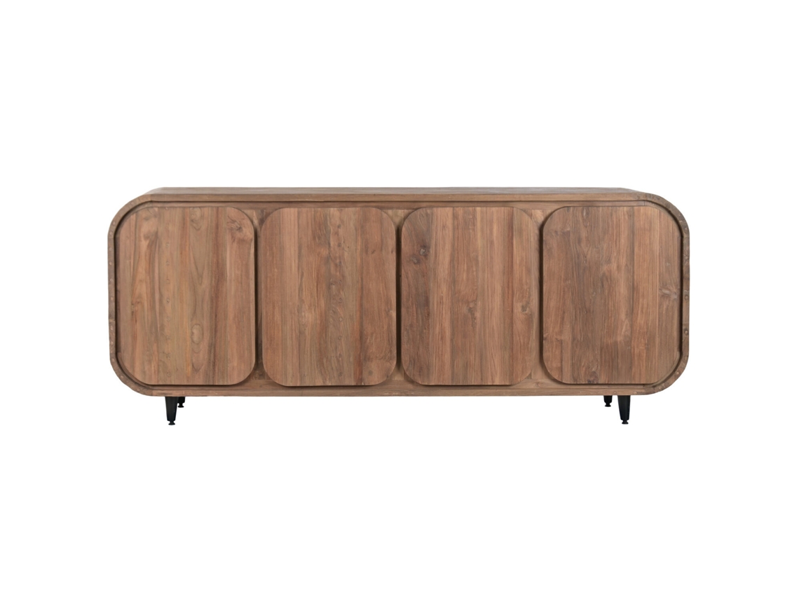 Buffet de teca reciclada com 4 portas Alexandra House Living (200x45x80cm)