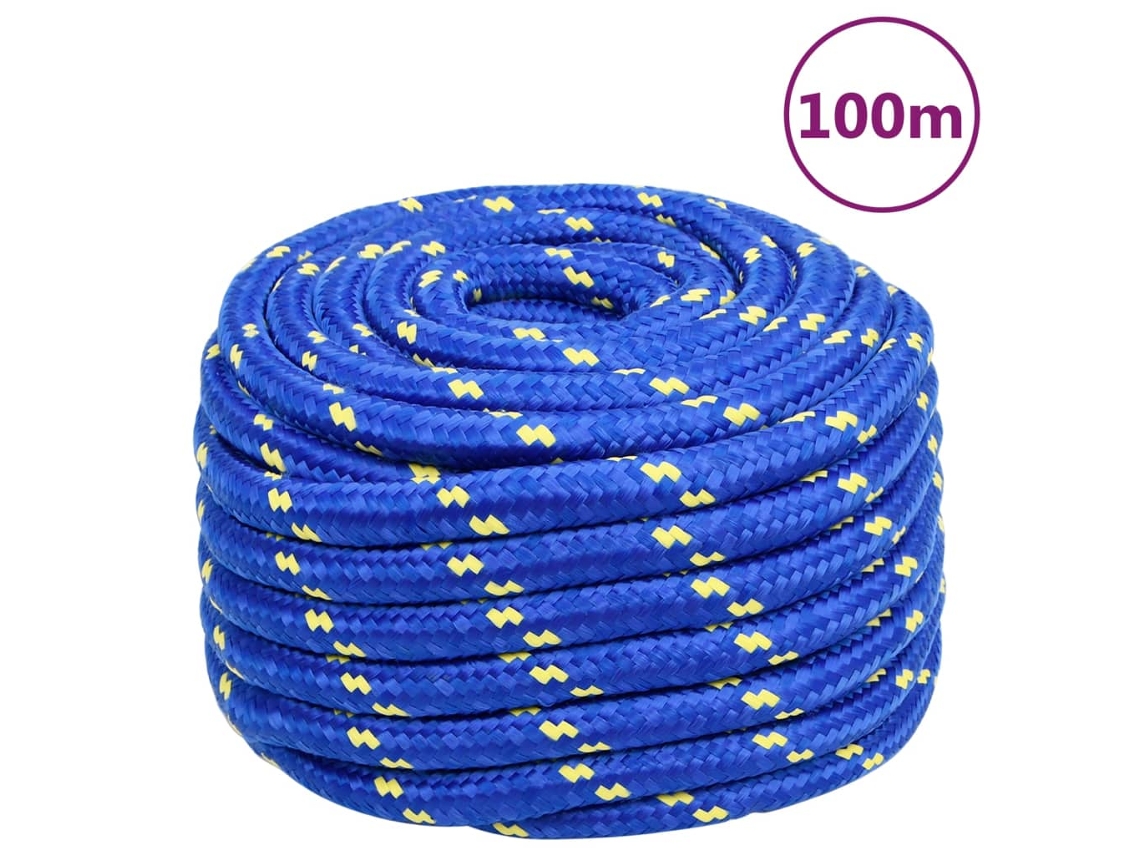 Vidaxl Corda De Barco 20 Mm 100 M Polipropileno Azul