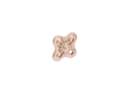 Puxador Para Móveis Em Zamac 34mm X 25 Mm De Diâmetro Ouro Rosa Fosco