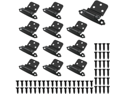 Dobradiças De Embutir 3/8" Para Portas Armários (6 Pares Com 12 Peças