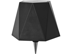 Luminária LED em formato de garrafa com cúpula semi-fibra de 3 condutores.