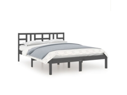 Bed Frame, Bed Frames Vidaxl Cinzeto Madeira (200 X 200 Cm)
