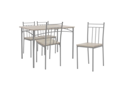 Conjunto de Jantar de 5 Peças Mesa Grupo de Cadeiras Grupo de Cadeiras Mesa de Jantar Mesa de Jantar ML-DESIGN