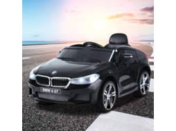 Carro Elétrico Para Crianças Bmw 6gt 6v, Carro Telecomandado Com Música E Faróis Led, Mp3, Claxon, 106 X 64 X 51 Cm, Preto