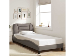 Vidaxl Estrutura De Cama Sem Colchão Hvar 90x190 Cm Tecido Cinzento