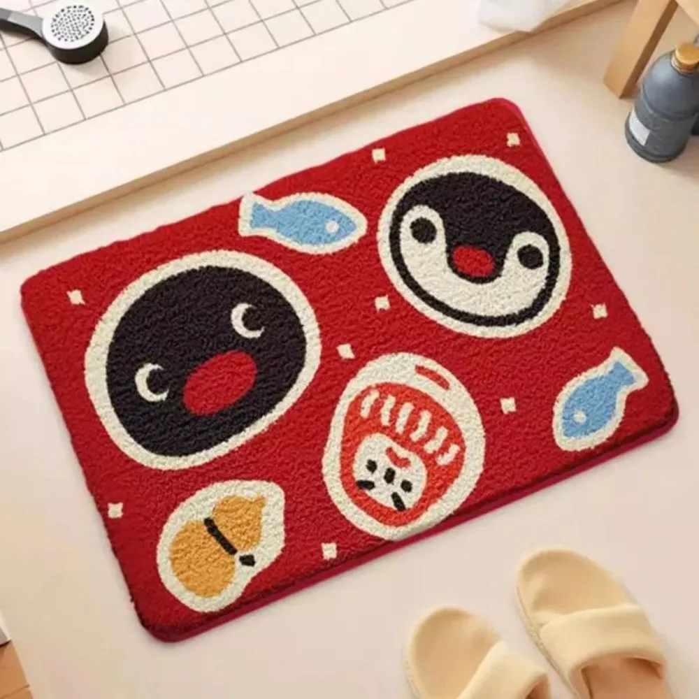 Tapete De Cashmere Sintético Com Estampa De Pinguim (estilo 4, 60x90cm), Antiderrapante E Absorvente.