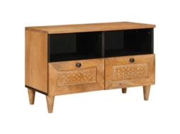 Vidaxl Unidades De Tv Marrom Claro 70 X 33 X 46 Cm