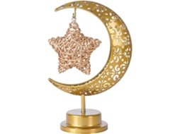 Luminária Led De Ferro Forjado O Eid, Com Lua E Estrela, Arte Decorativa, Artesanato, Decoração De Fundo