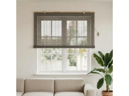 Vidaxl Estores De Rolo Cinzento 130 X 160 Cm Bambu