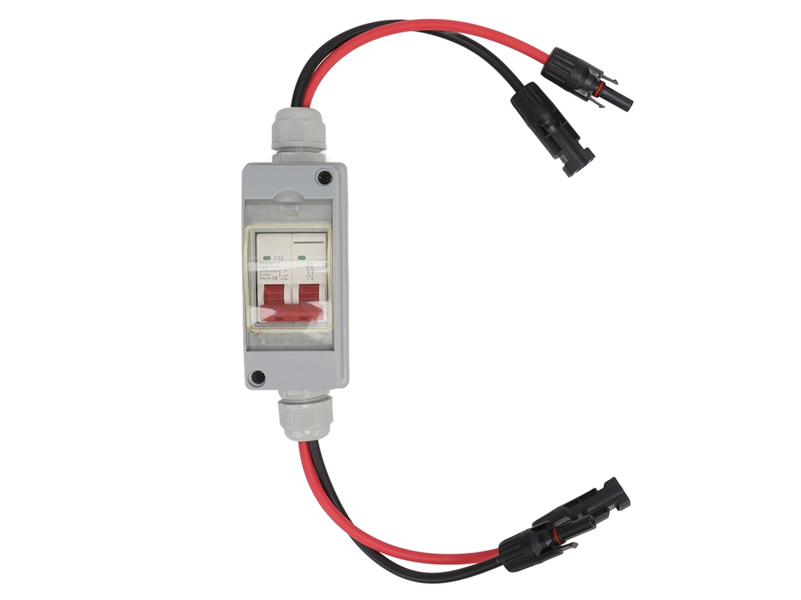 Disjuntor Mcb 2p Cc 500v 32a Com Caixa Ip65