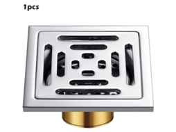 1 Ralo de Piso 100x100 Inox, Ralo de Piso para Banheiro de 100mm AQUAFORGE