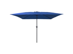 Conjunto 1 Guarda-sol De Jardim Vidaxl Azul Poliéster (295 X 295 X 245 Cm)