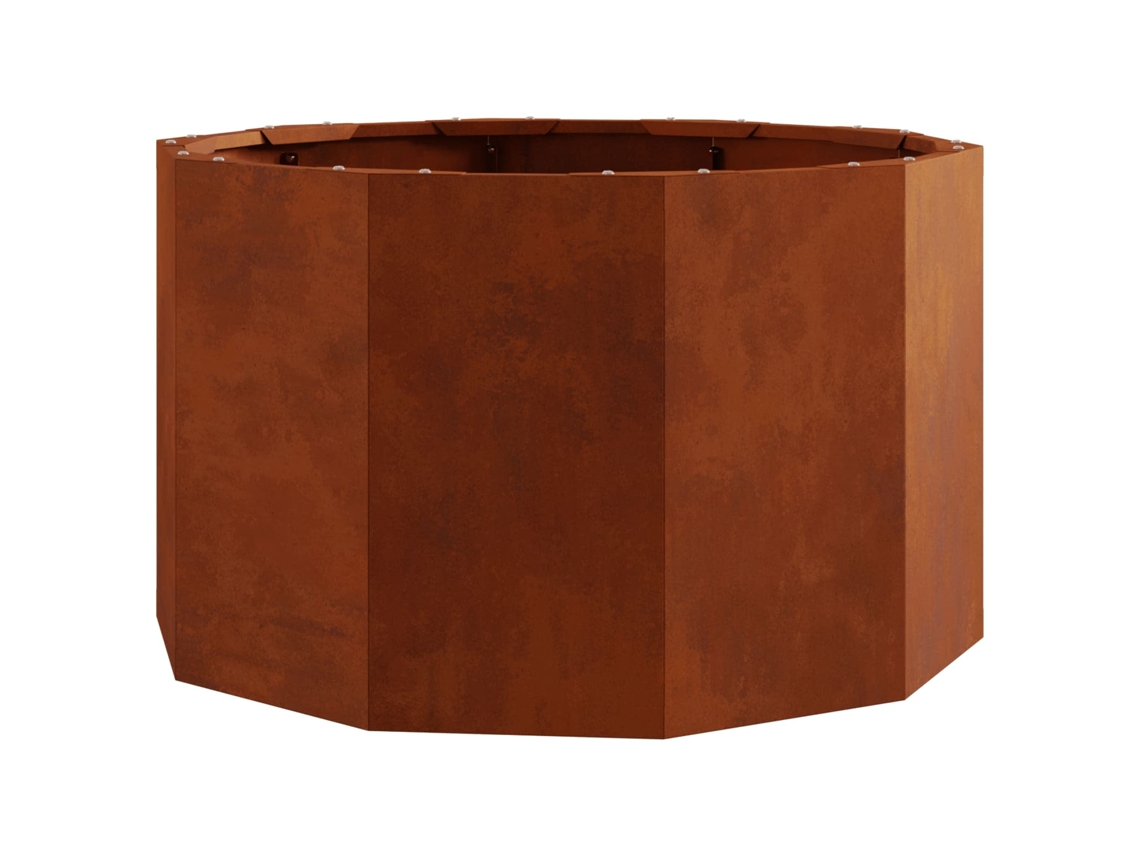 Plantador - Vaso de Jardim Ferro Enferrujado 60 X 60 X 35 Cm HARLANV1