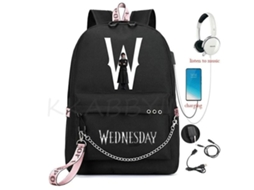 Mochila Wednesday Addams Mirabel Madrigal, Escolar Com Carregamento Usb, De Viagem Para Notebook, Crianças E Estudantes, Imagem Co Aquaforge