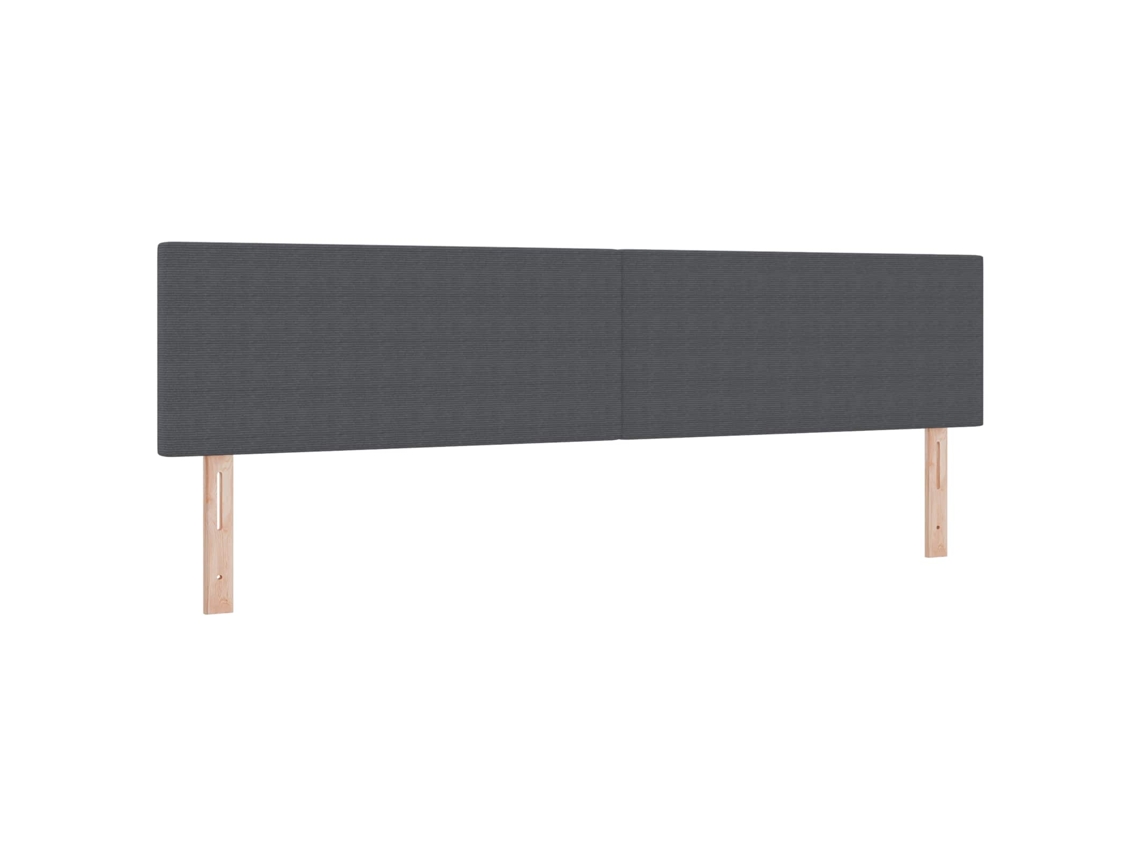 Cabeceira Led com Cabeceira Cinza Escuro 200 cm Poliéster MAISON EXCLUSIVE