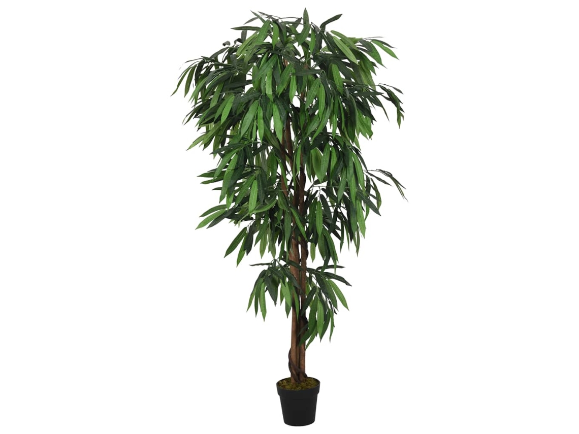 Vidaxl Mangueira Artificial 600 Folhas 150 Cm Verde