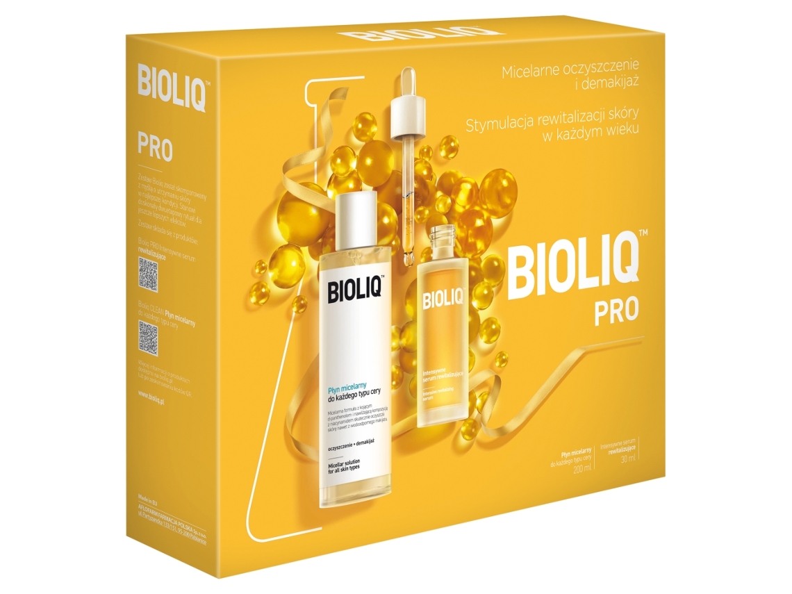 Pro Radiance Revitalizing Duo Intense Renewal Serum 30ml Purifying Micellar Water 200ml Bioliq