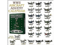 Calendário De Adviento Navideño 2025 Decoração Acrílico Estilo Completo Design 2d Presente Surpresa 24 Dias Avião