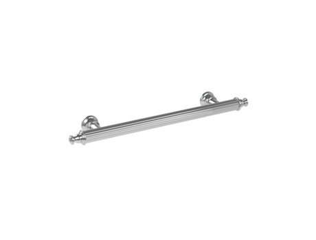 Puxador para Móveis Material Liga de Zinco. Distância Entre Centros 160. Acabamento Cromado Polido Parafusos de Fixação Incluídos 25Mm HARDWAREXCHANGE