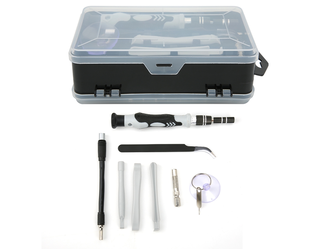 Laxiscreed: Kit De Chaves De Fenda 117 Em 1 Para Desmontagem E Montagem, Com Caixa De Armazenamento Conveniente