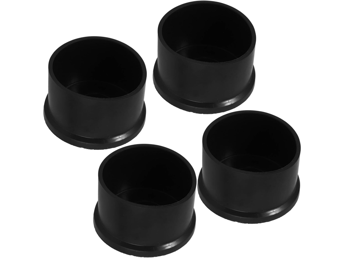 Conjunto De 4 Protetores Borracha Para Pés Cadeira, Impermeáveis E Redondos, Ideais Para Proteger Pisos Em Residências E