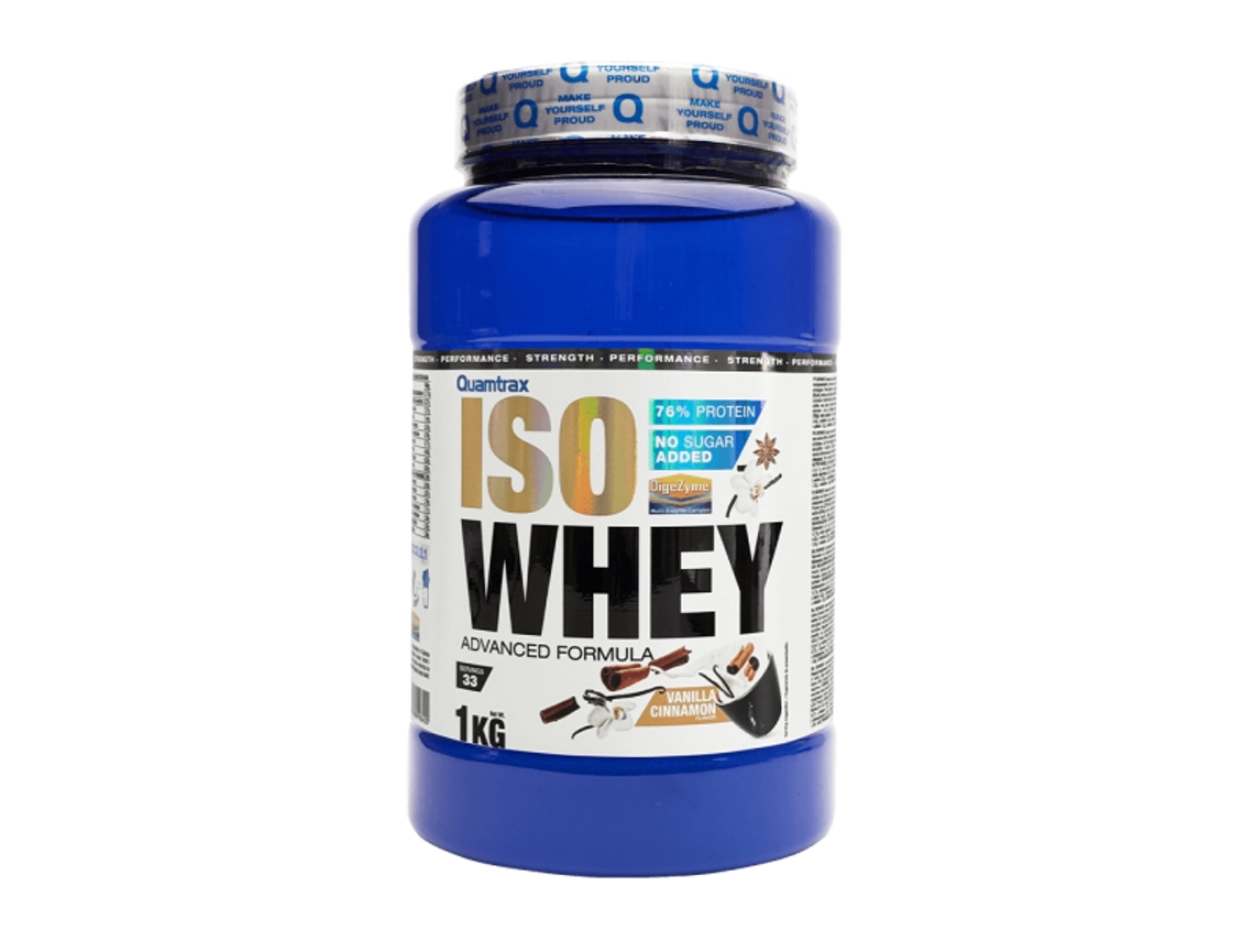 Isowhey 1kg Baunilha Canela da QUAMTRAX