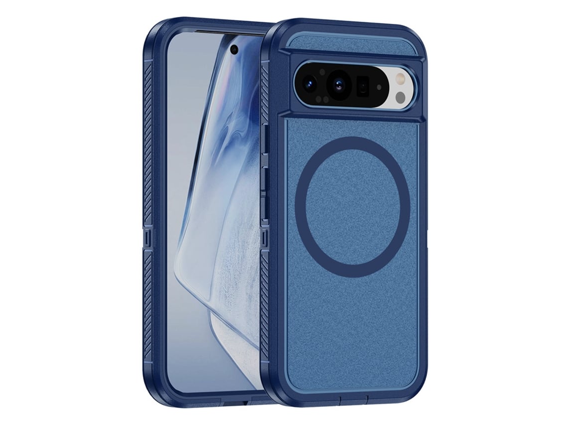Capa Carregamento Para Google Google Pixel 8a Yuysan Magnética Azul