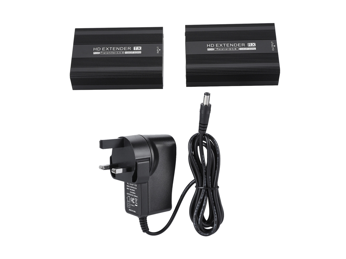 Extensor de Interface Multimídia Hd 1080p com Função Poe Até 150m Transmissor Receptor Uk Plug