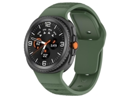 Bracelete Silicone Bolinhas e Fivela Verde exército para Samsung Galaxy Watch 8/8 Classic XIAOMOYU