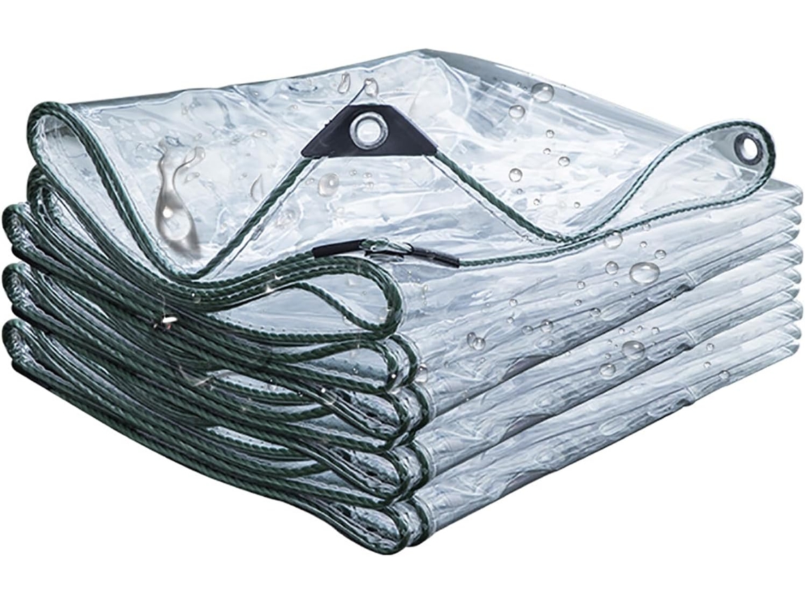 Waterproof Tarps With Grommets And Reinforced Edge, Thickened Tear Resistant Waterproof Tarp, Clear Tarps Heavy Duty