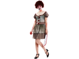 Fato de Mulher DISFRAZZES Palhaça Do Terror (Tam: M/L)