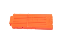 Carregador De Recarga De Dardos De Plástico Laranja Para Brinquedos, Capacidade 12 Dardos