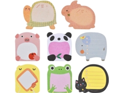 Blocos de Notas Adesivas em Formato Animais, Mini Blocos de Notas Adesivas, Super BRILVIBERA