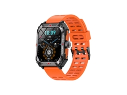 Smartwatch de 2 02 Polegadas Rastreador de Fitness À Prova D'Água Ip68 para Iphone e Android Laranja YEMAESRE