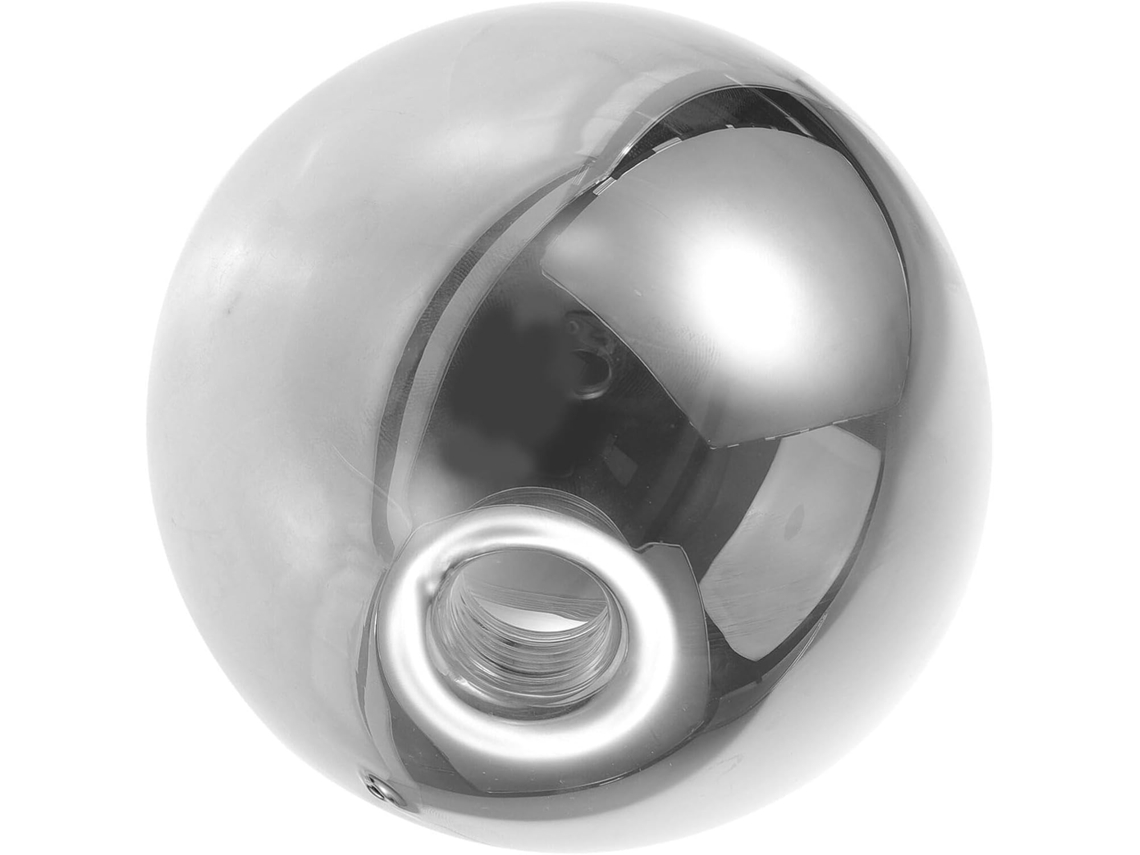 Cúpula De Vidro G9 Globe De 120 Mm Com Rosca Para Lâmpada, Ideal Para Lustres, Luminárias De Teto E Arandelas. Cor Cinza. Gokoco