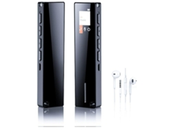 Lurelia Gravador De Voz Digital N3 64gb Com Usb Recarregável, Redução De Ruído, Reprodução Mp3 Para Reuniões, Aulas, Palestras - Preto