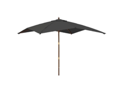 Garden Parasol, Garden Parasols Vidaxl Antracite Madeira (n/a)