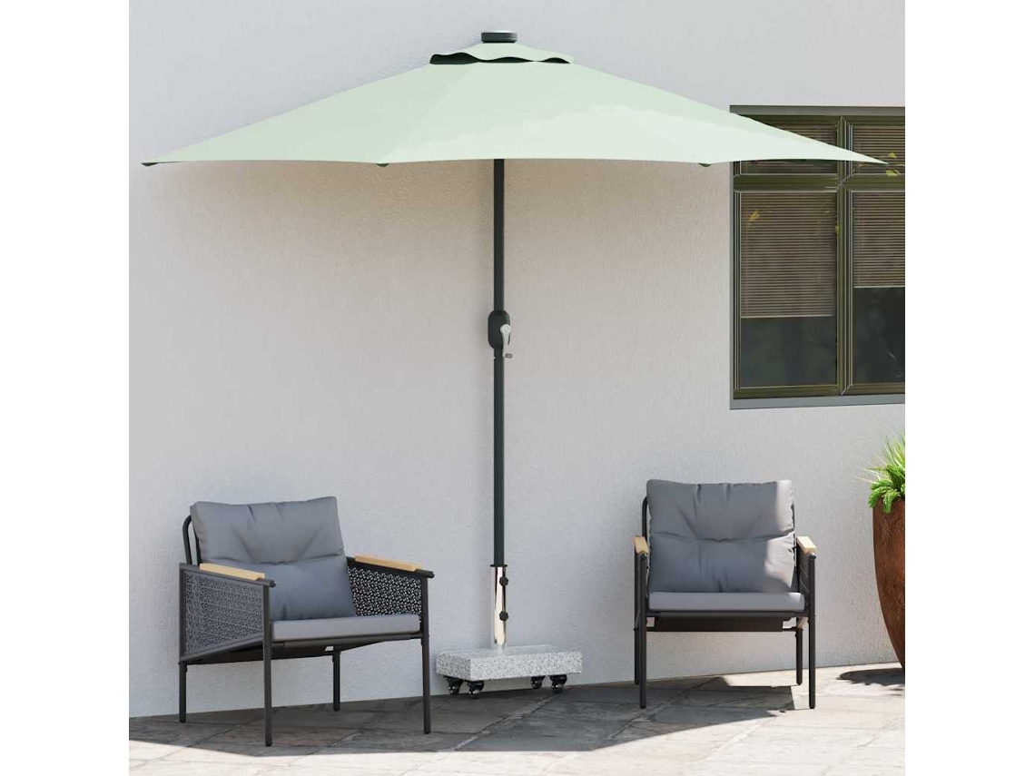 Vidaxl Base Para Chapéu De Sol 25 Kg Cinza Granito Retangular