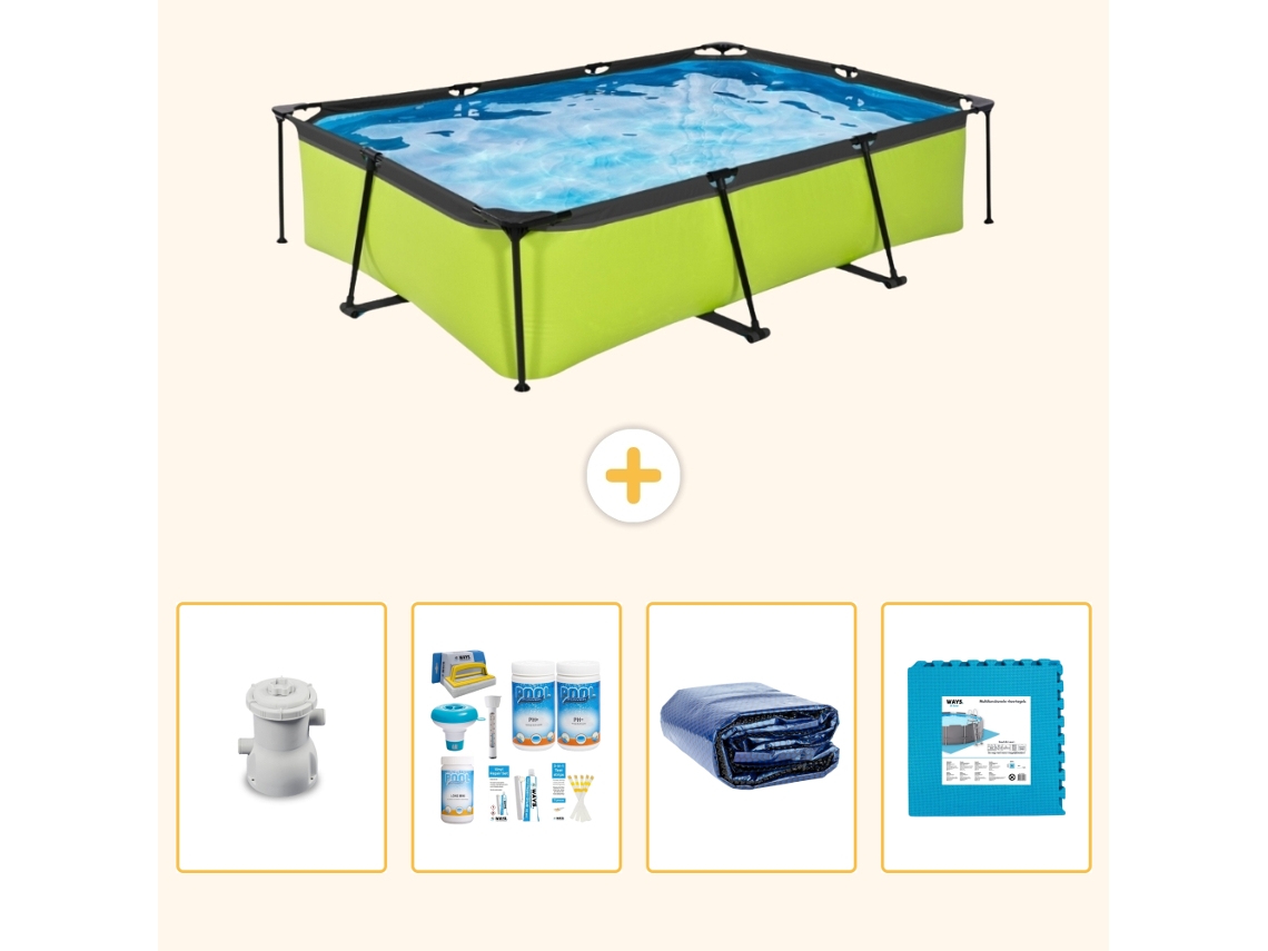 Exit-toys Piscina Exit Retangular - 300x200x65 Cm - 5-peças S188