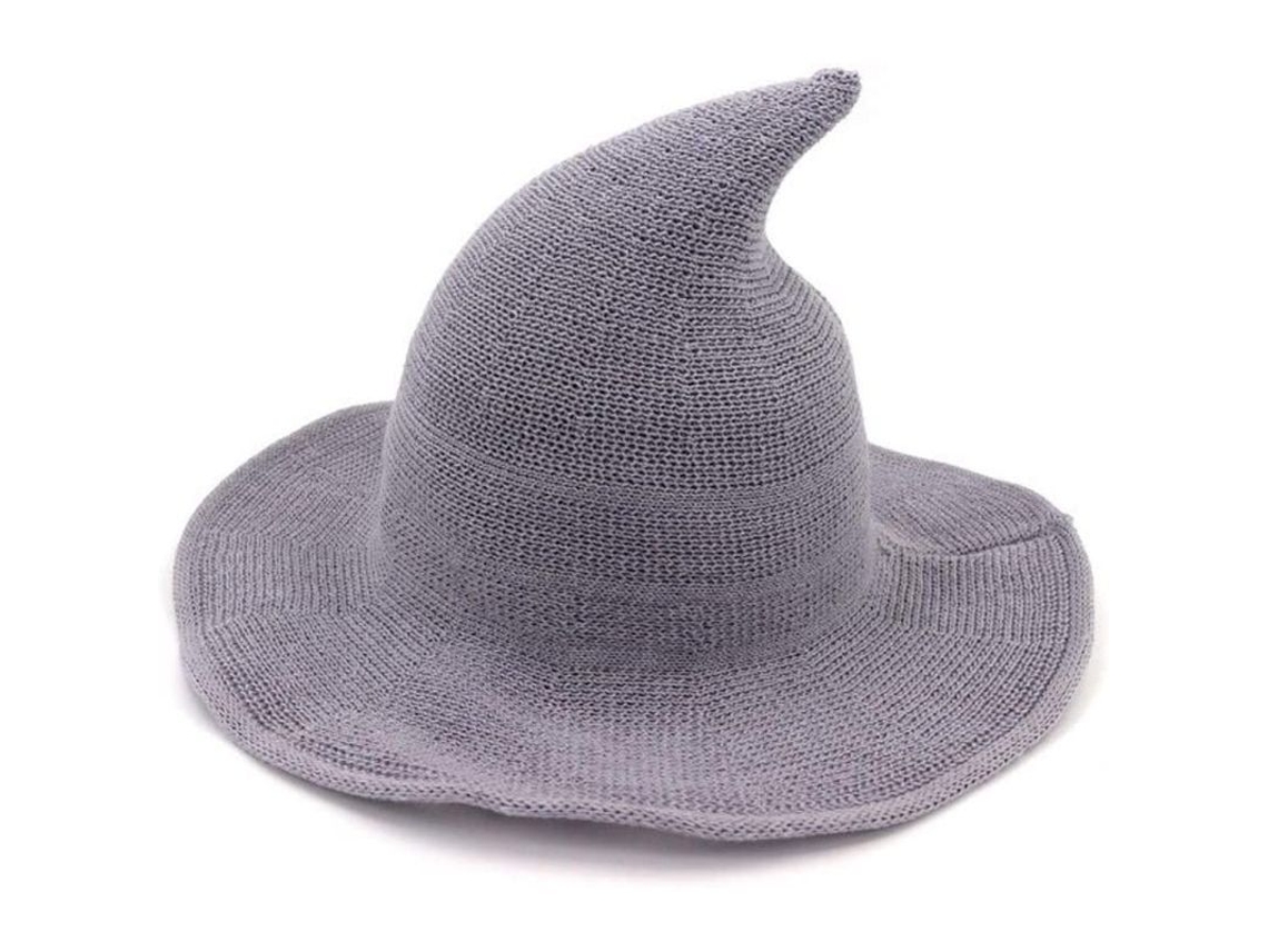 Chapéu de Bruxa Nova Line de lã, para Halloween, feminino, acessório de festa, cosplay | S/MARCA