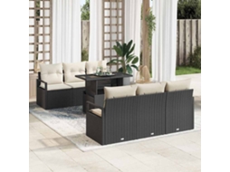 Vidaxl Conjunto De Sofá De Jardim 7 Unid. 6-número De Lugares
